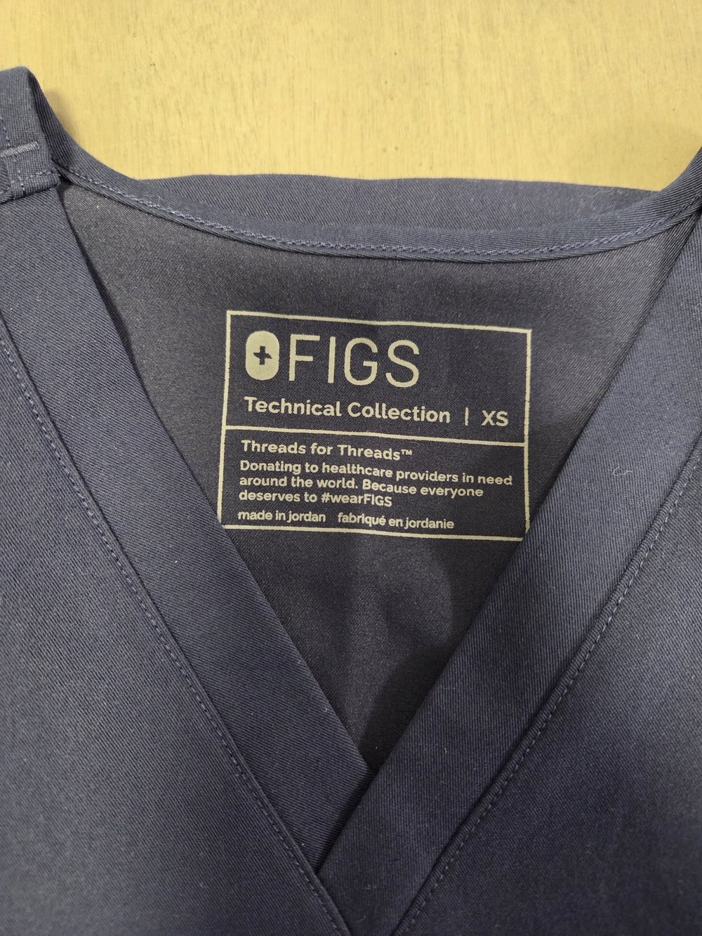 FIGS Women's Technical V-Neck Jacket in Navy